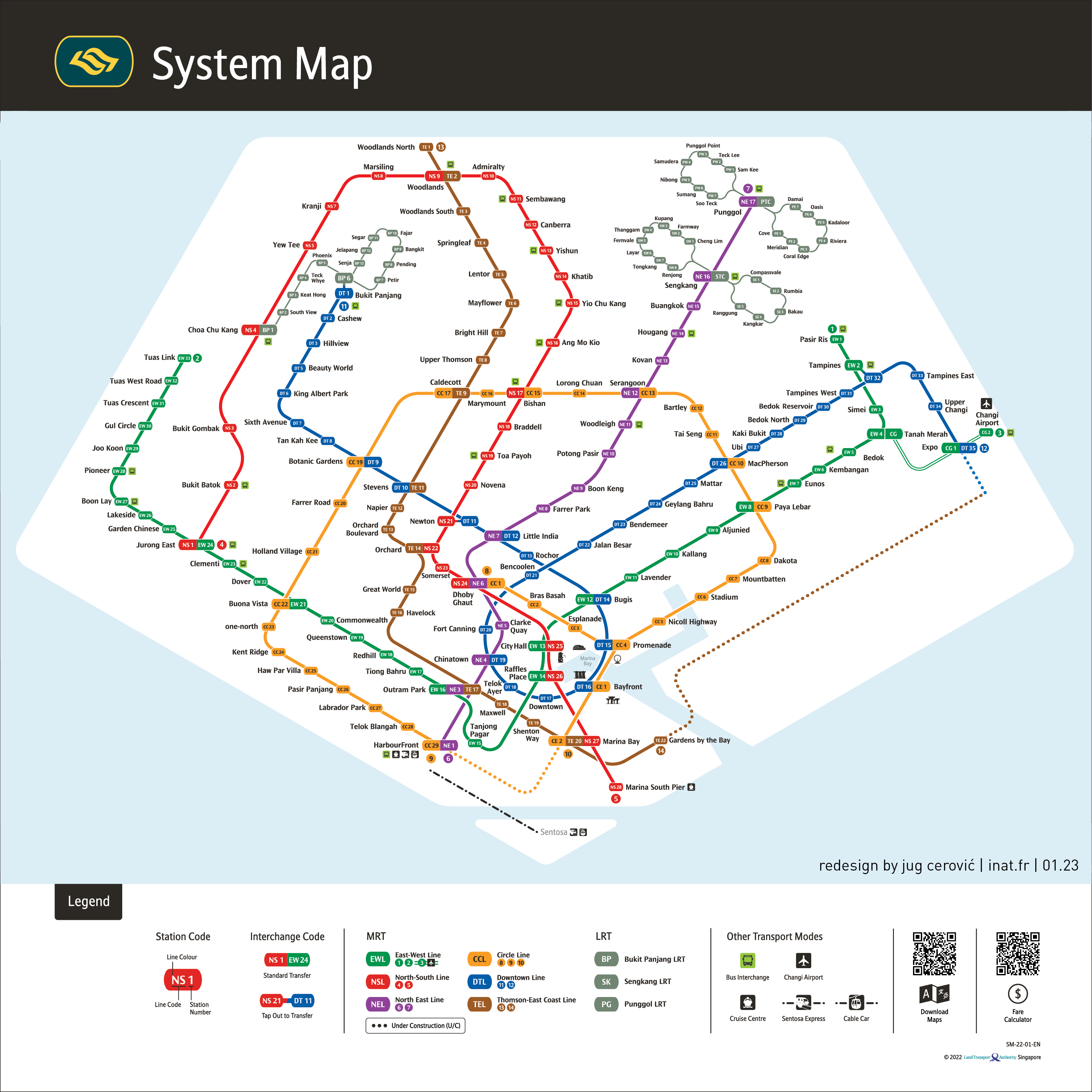 singapore mrt subway map