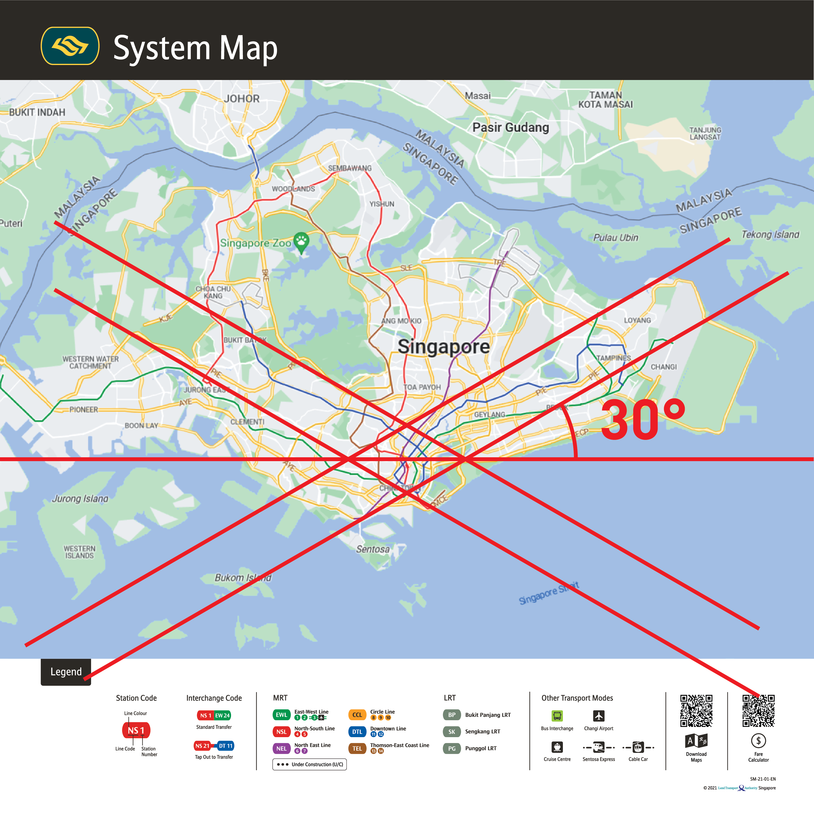 singapore mrt subway map