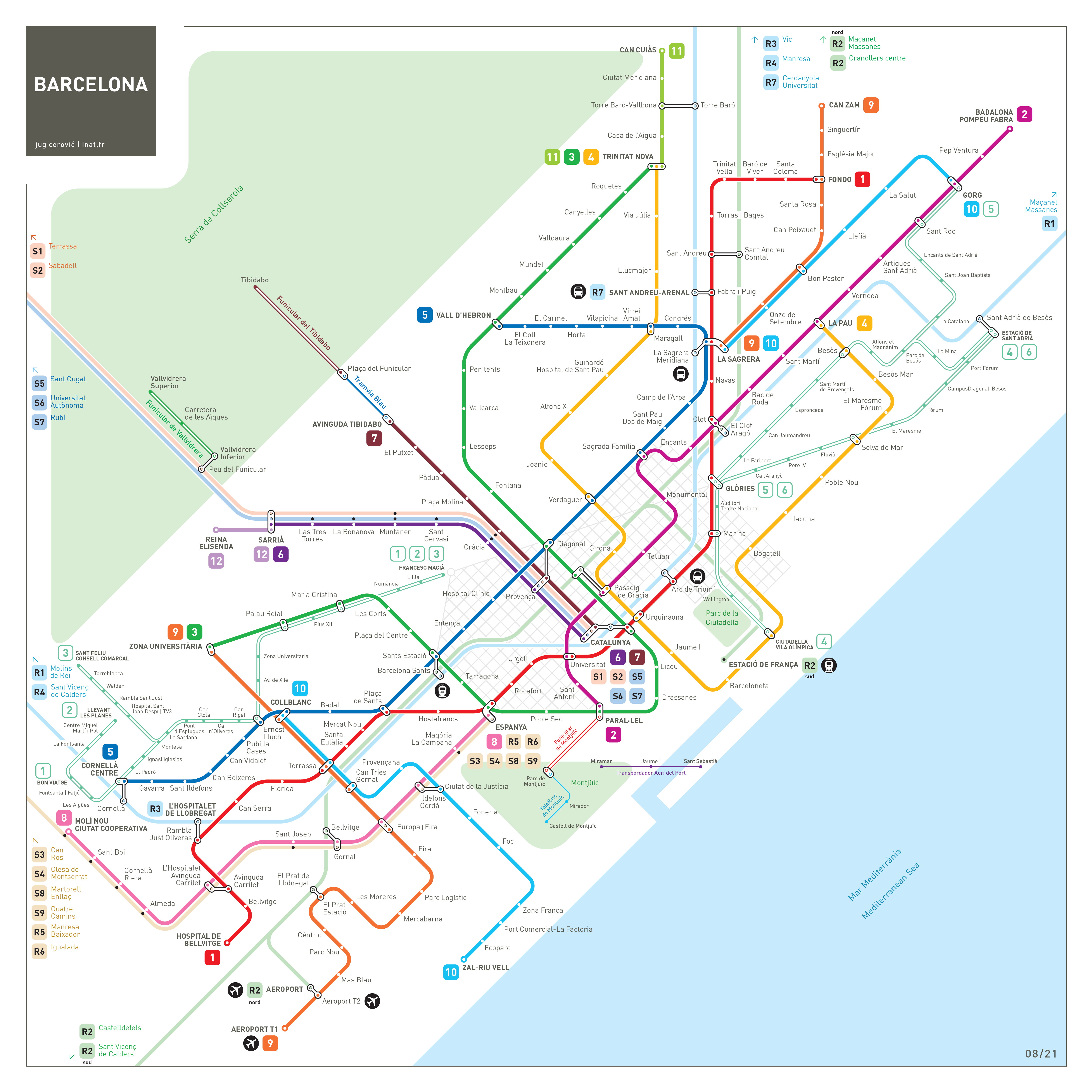 barcelona inat metro map