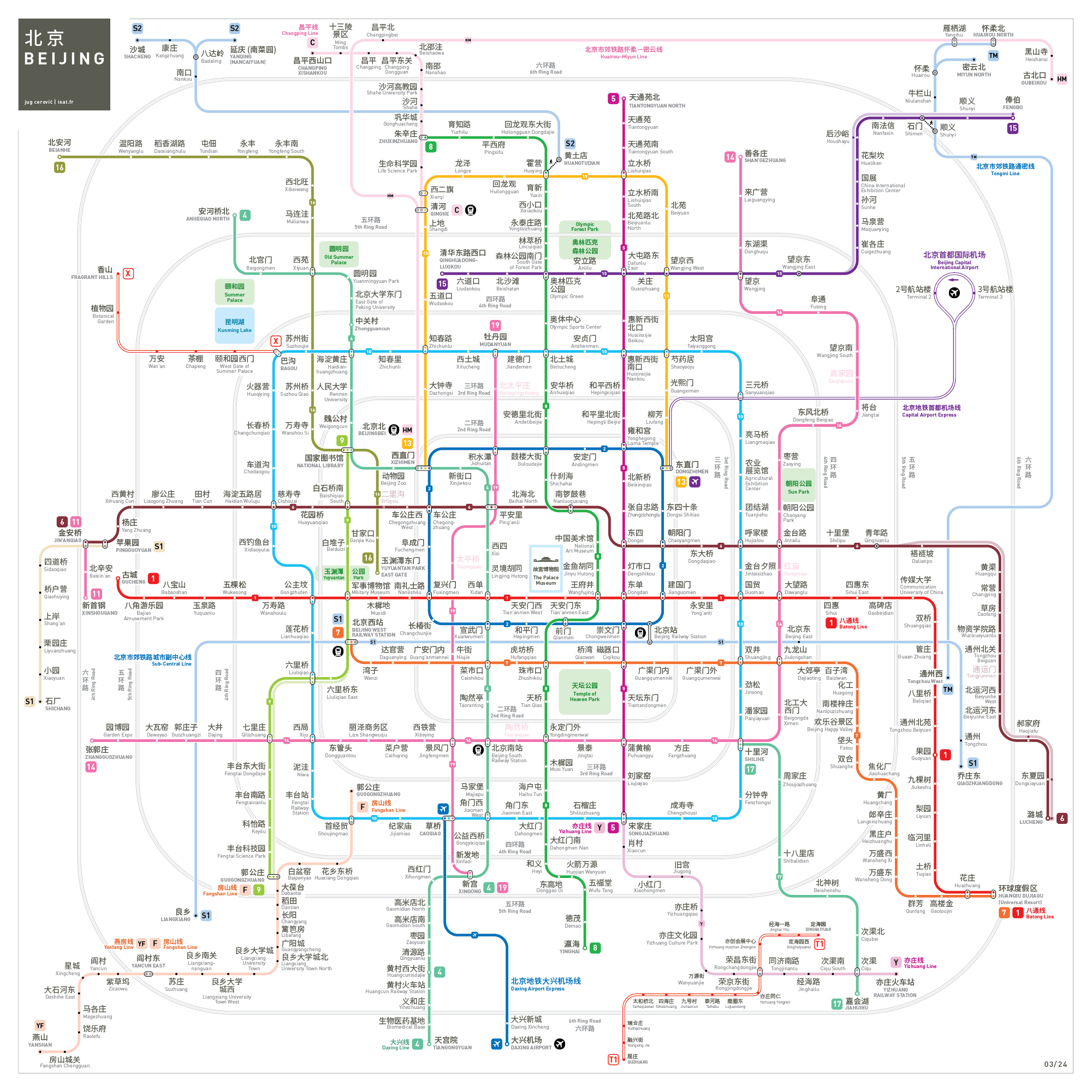 Beijing metro map