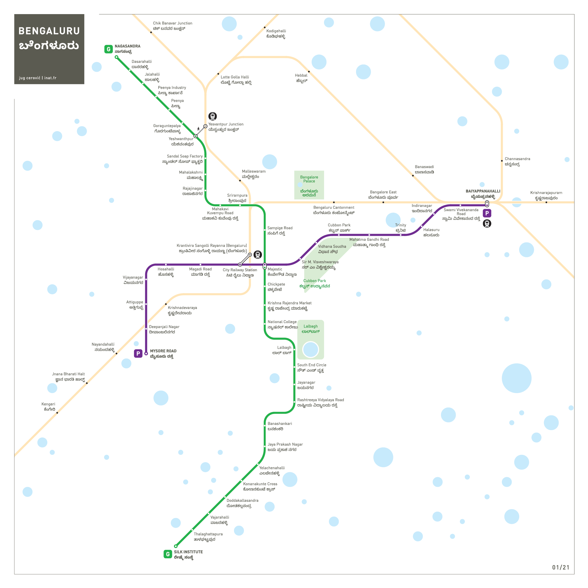 Bengaluru metro map