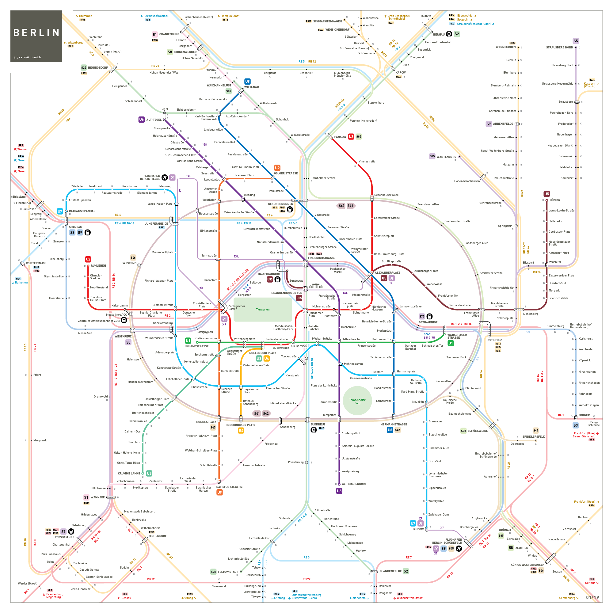 Berlin metro map