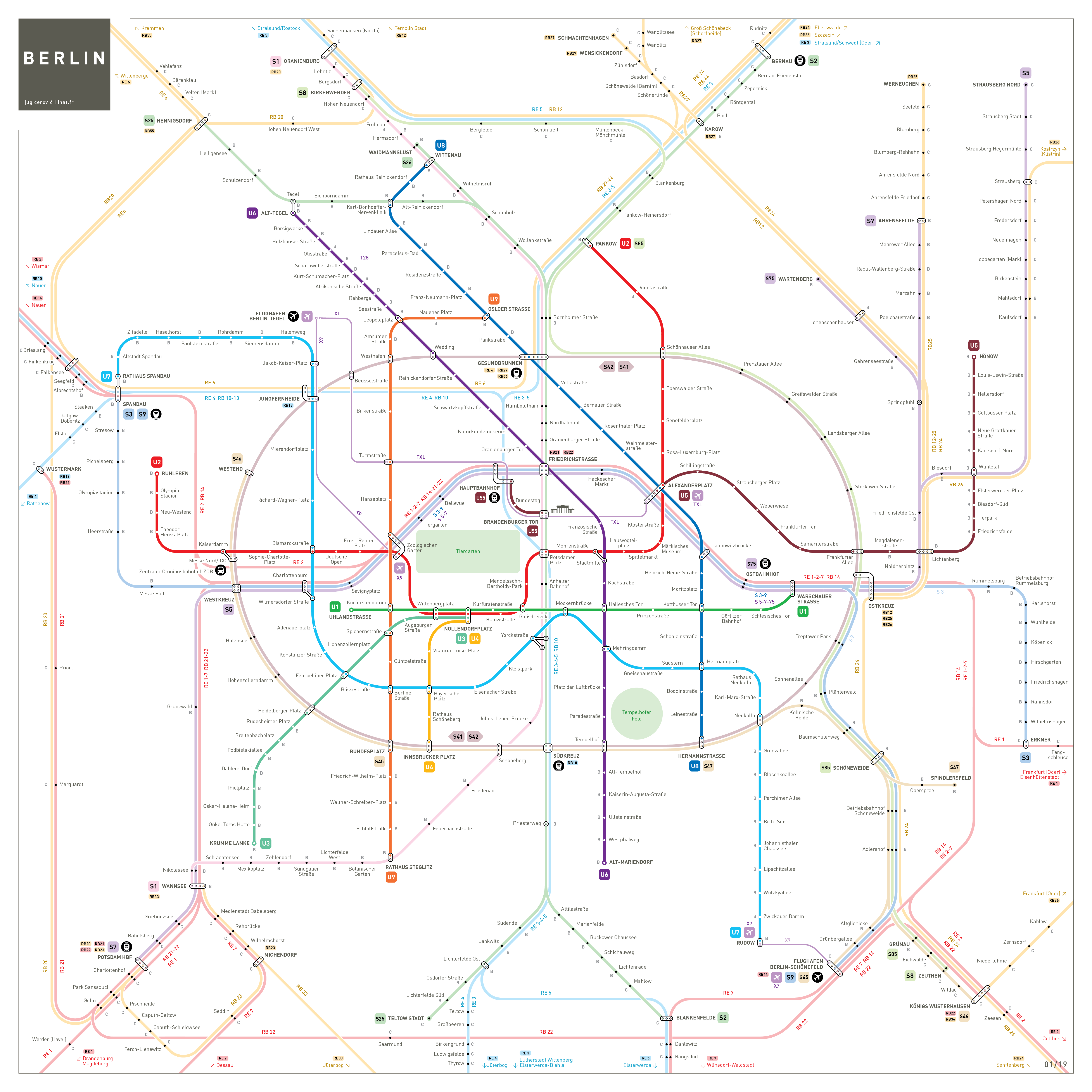 Berlin S Bahn U Bahn Map Inat