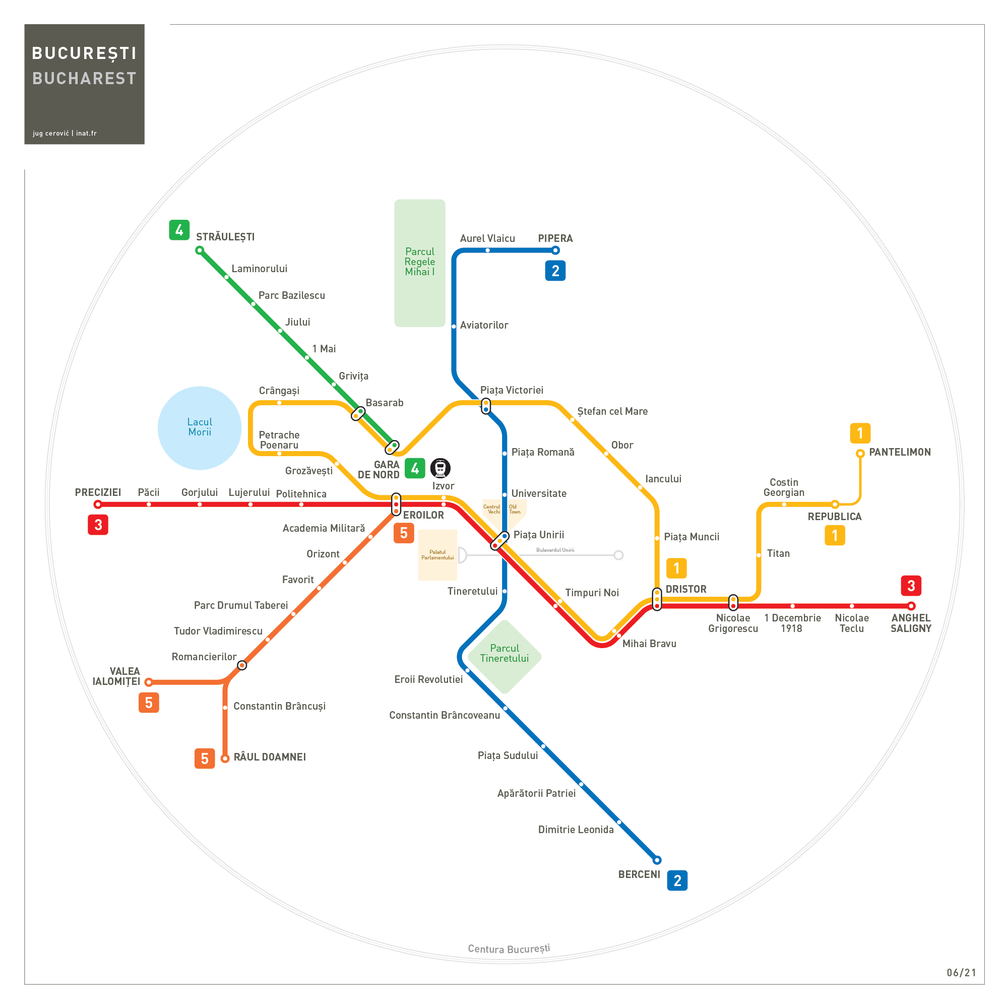 Bucharest metro map