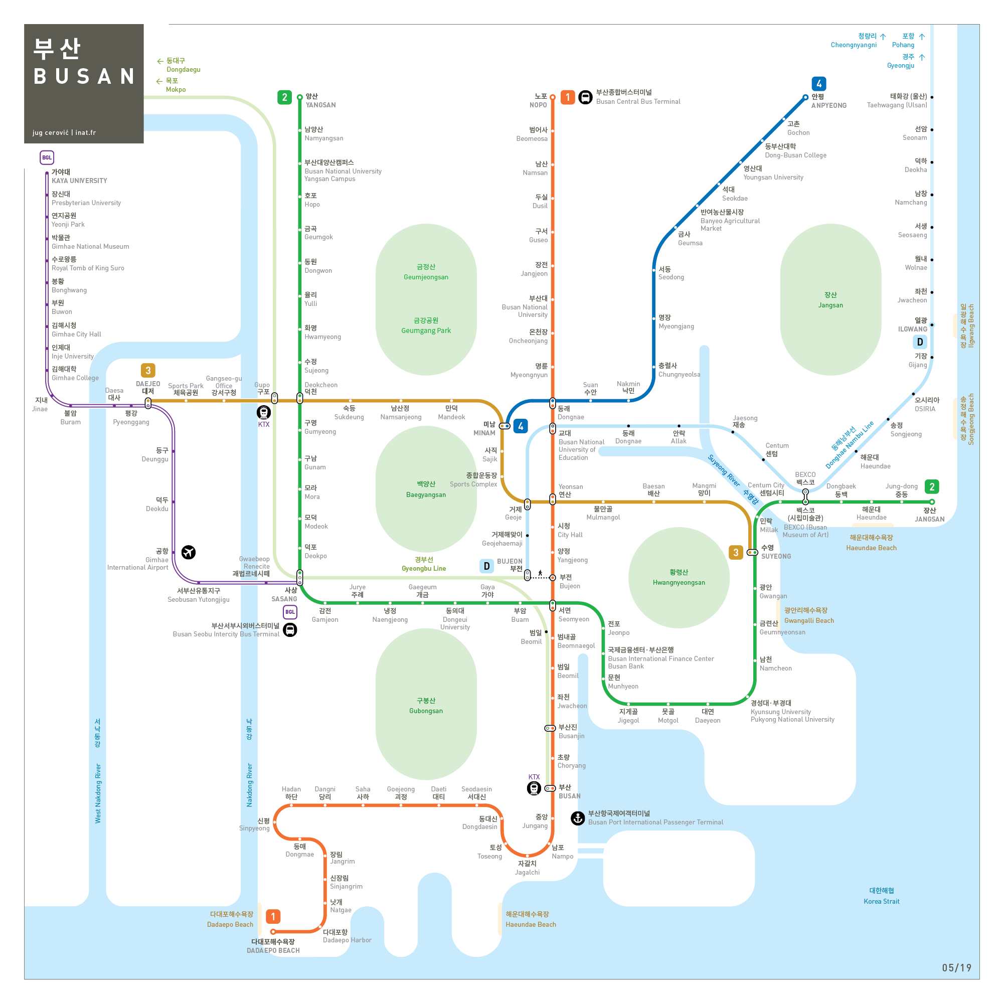 Busan metro map