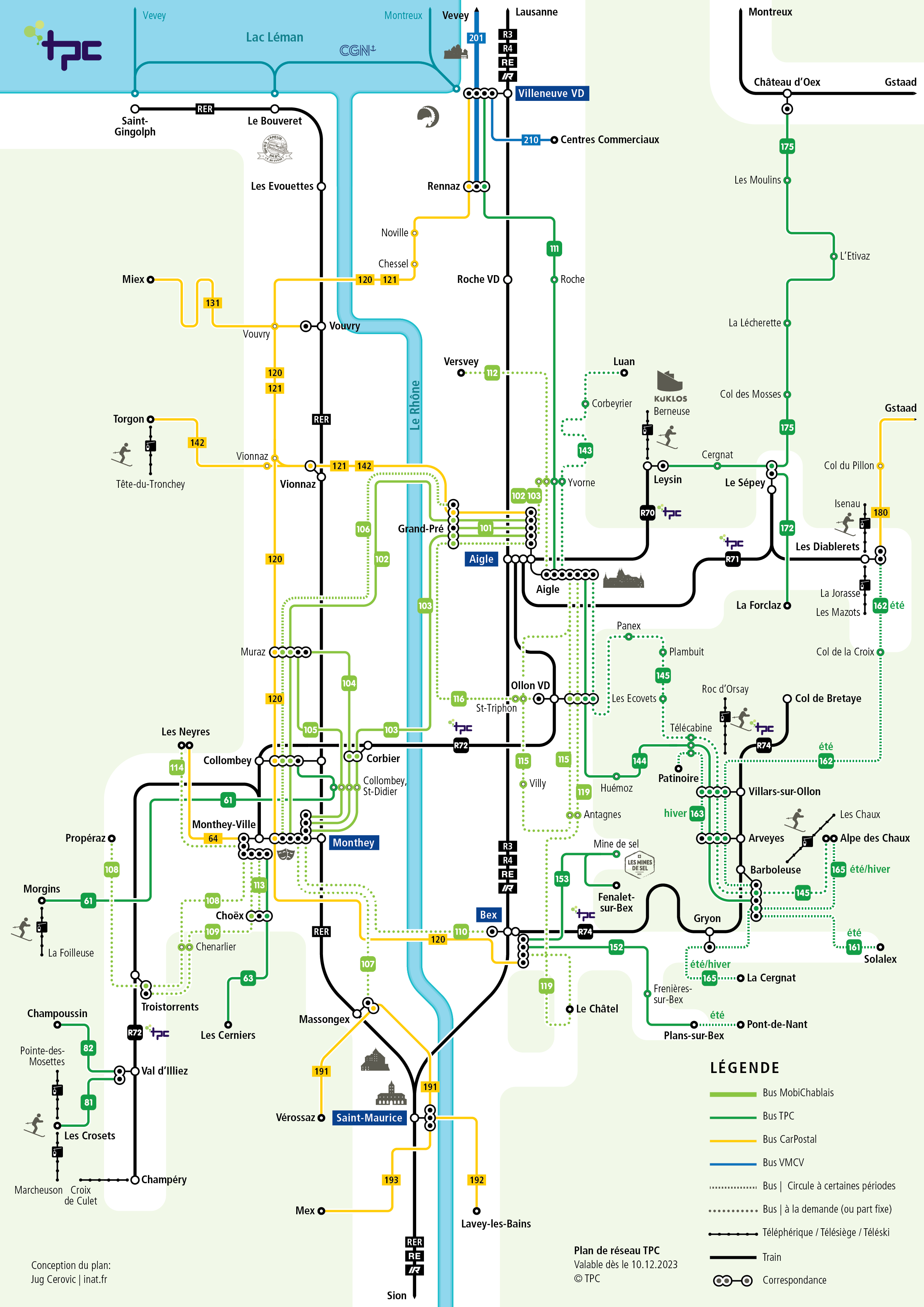 plan reseau TPC