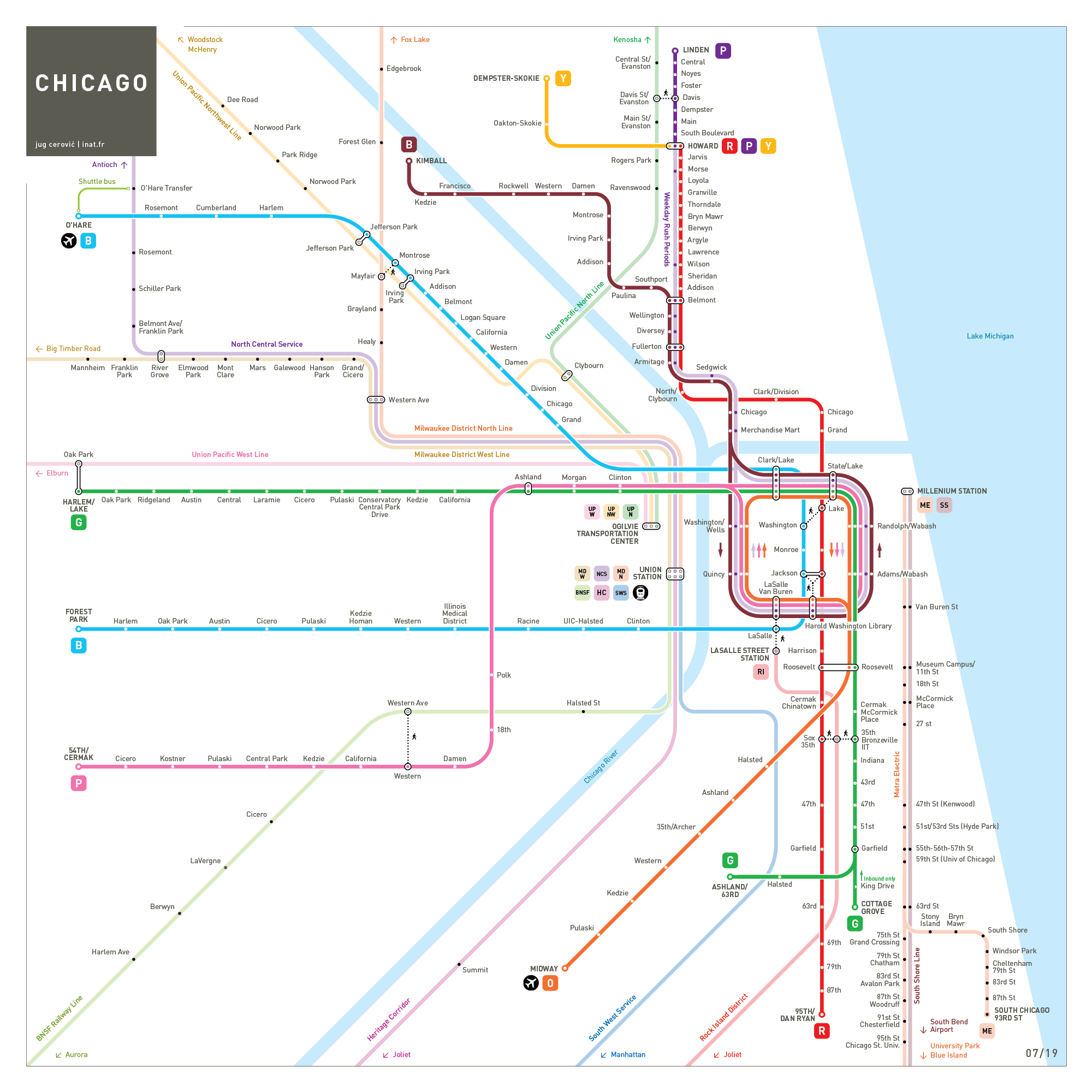 Chicago Subway map