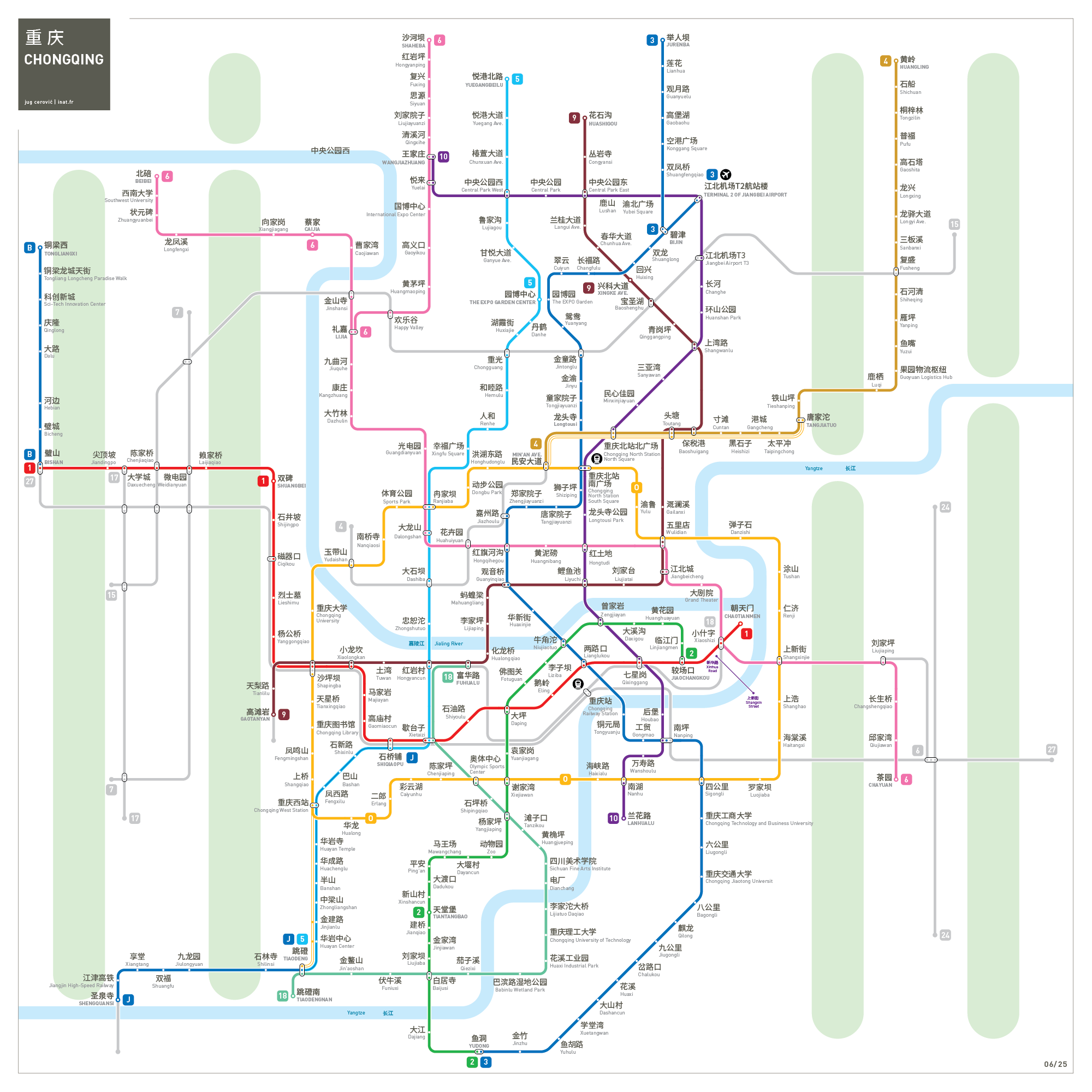 Chongqing metro map