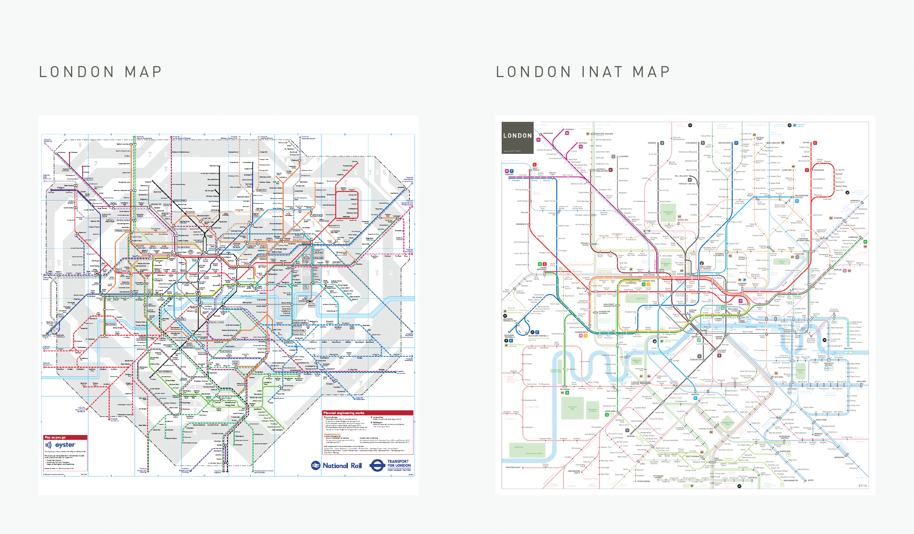 london underground metro subway map comparison