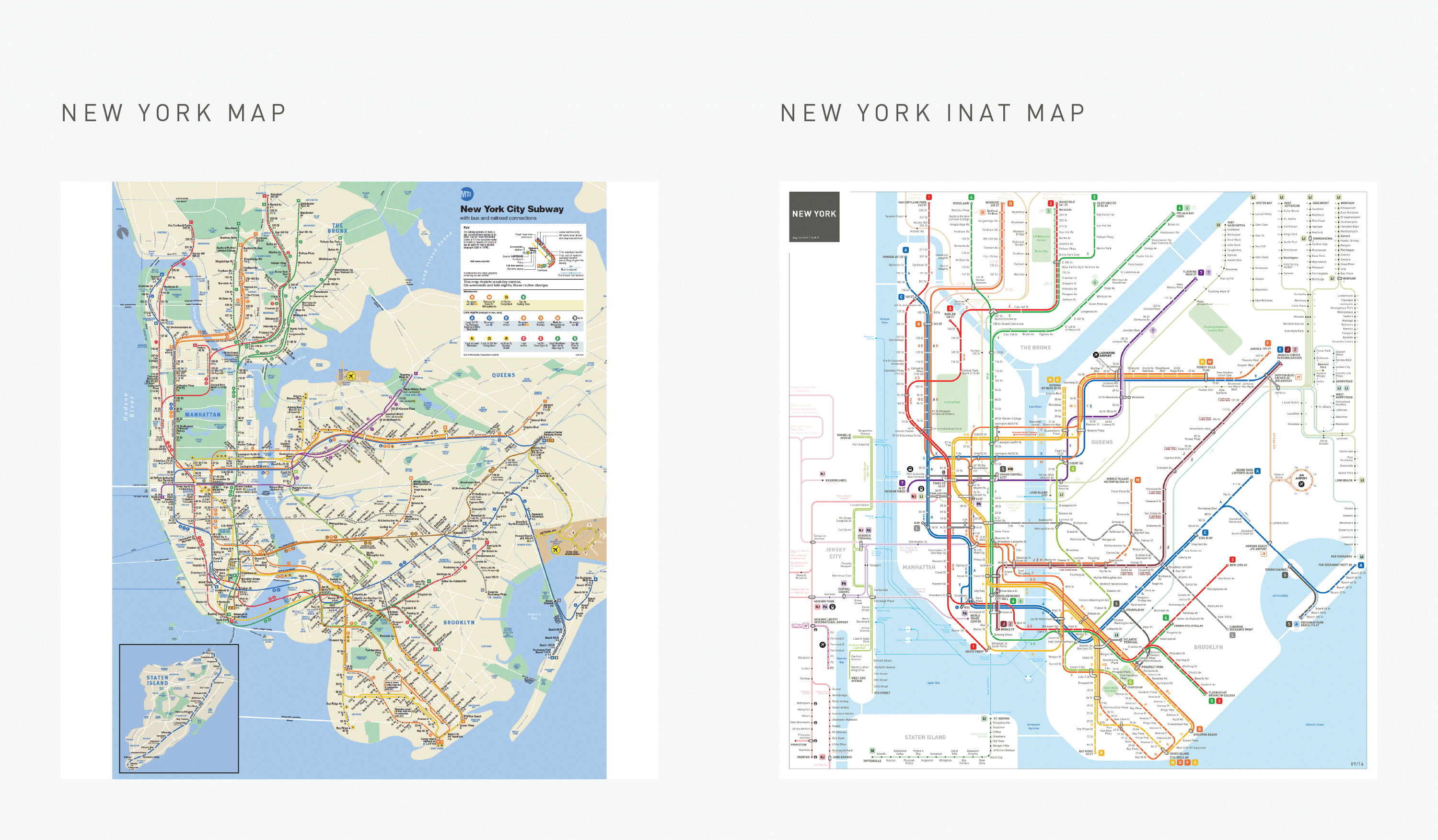 new york city nyc metro subway map comparison