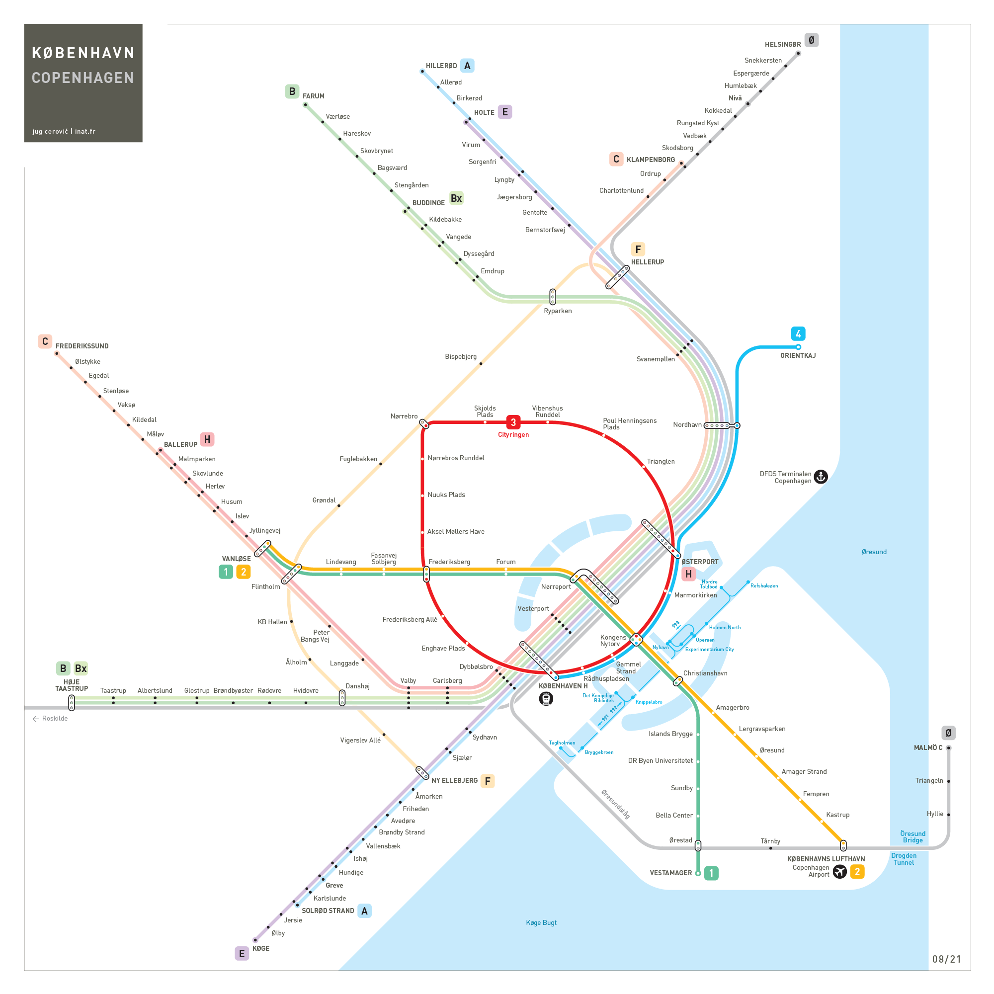 Copenhagen metro map