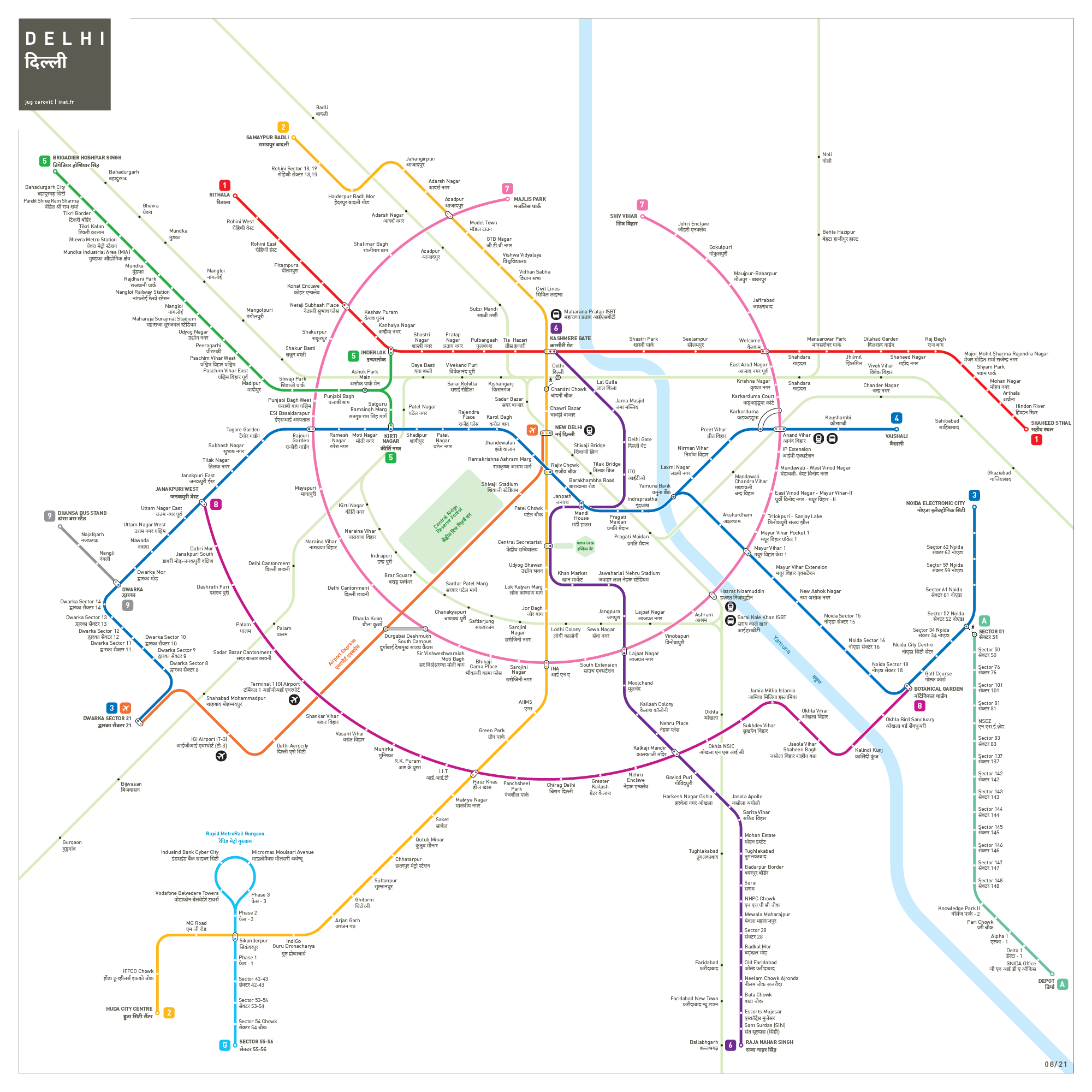 Delhi metro map