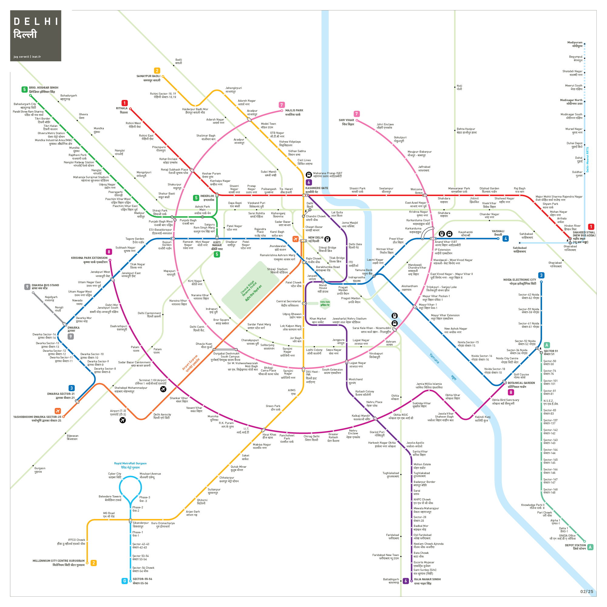 Delhi metro map