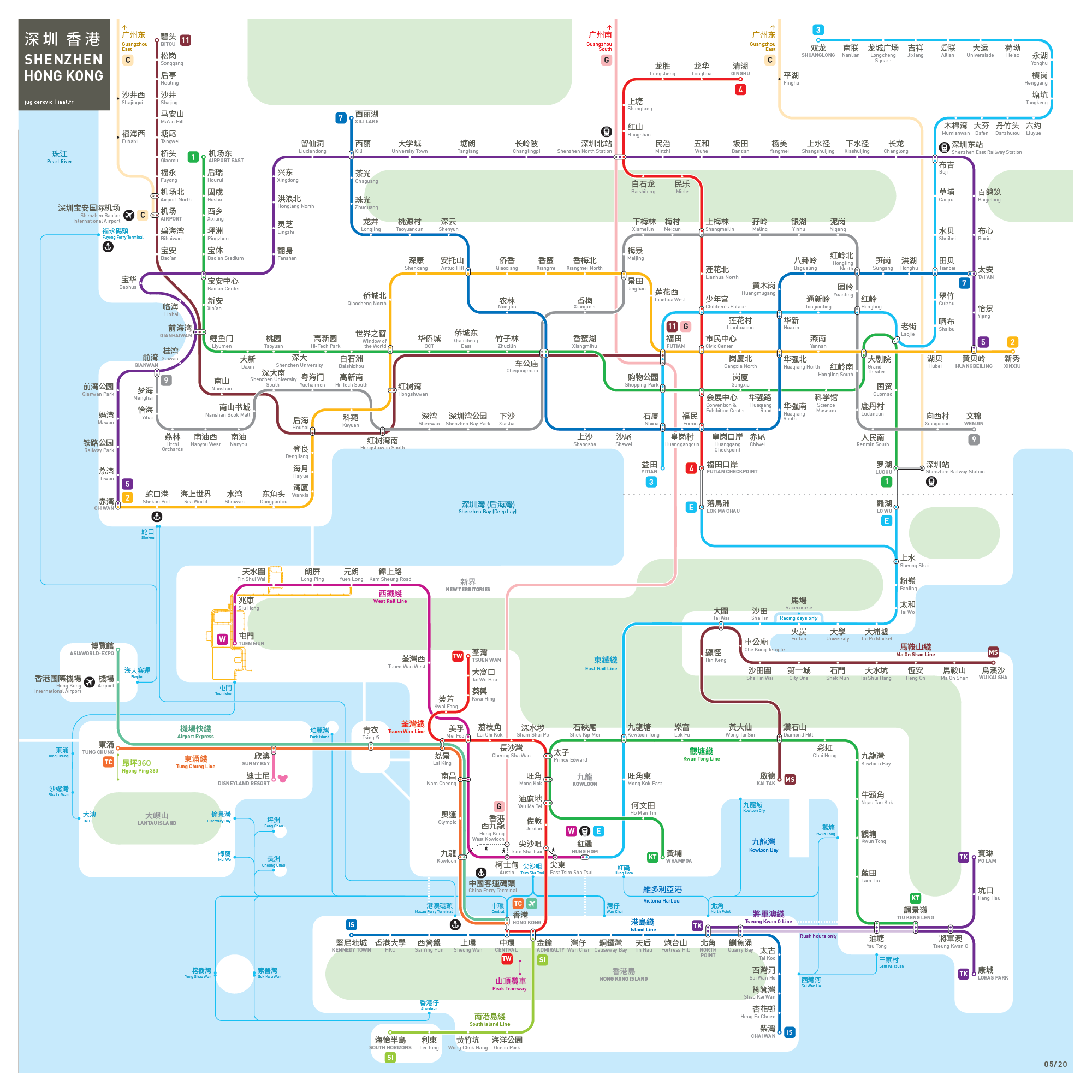 Hong Kong metro map