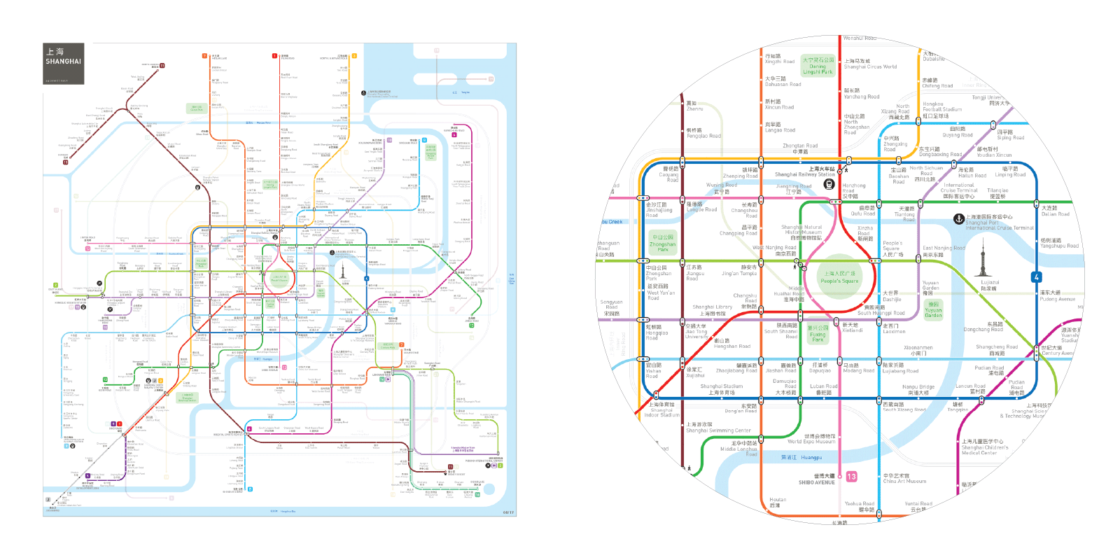 Metro Map Shanghai