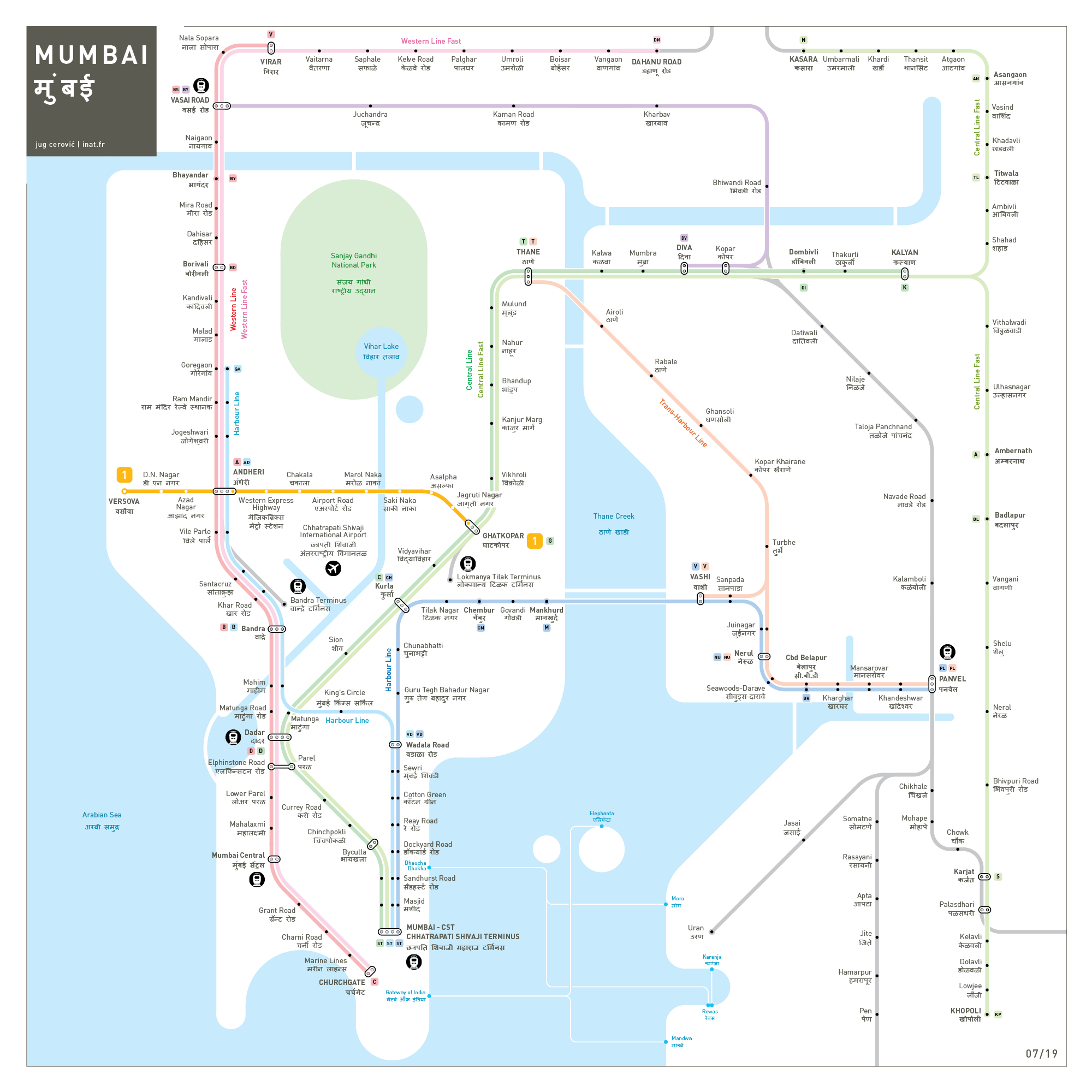 Mumbai metro map