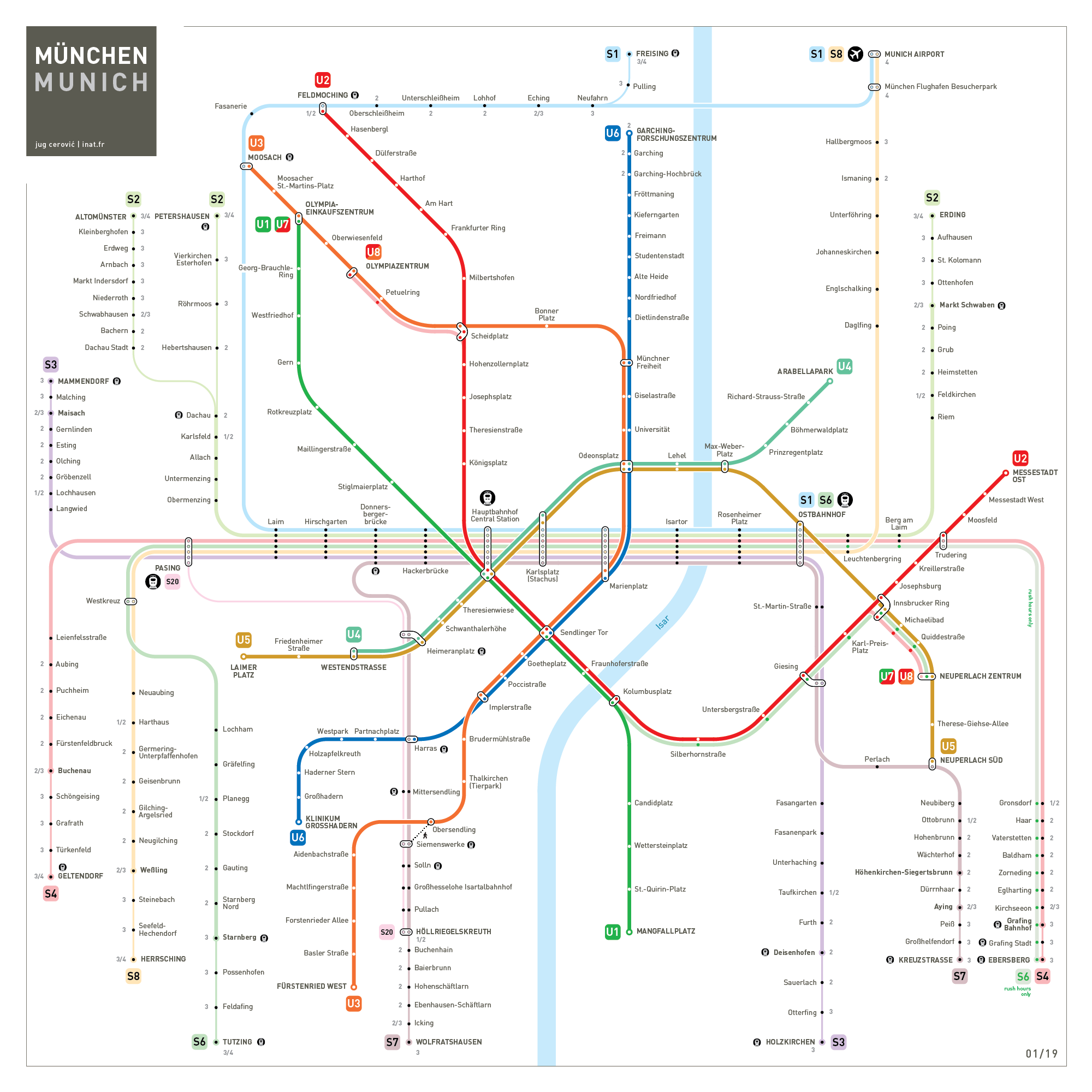 Munich metro map