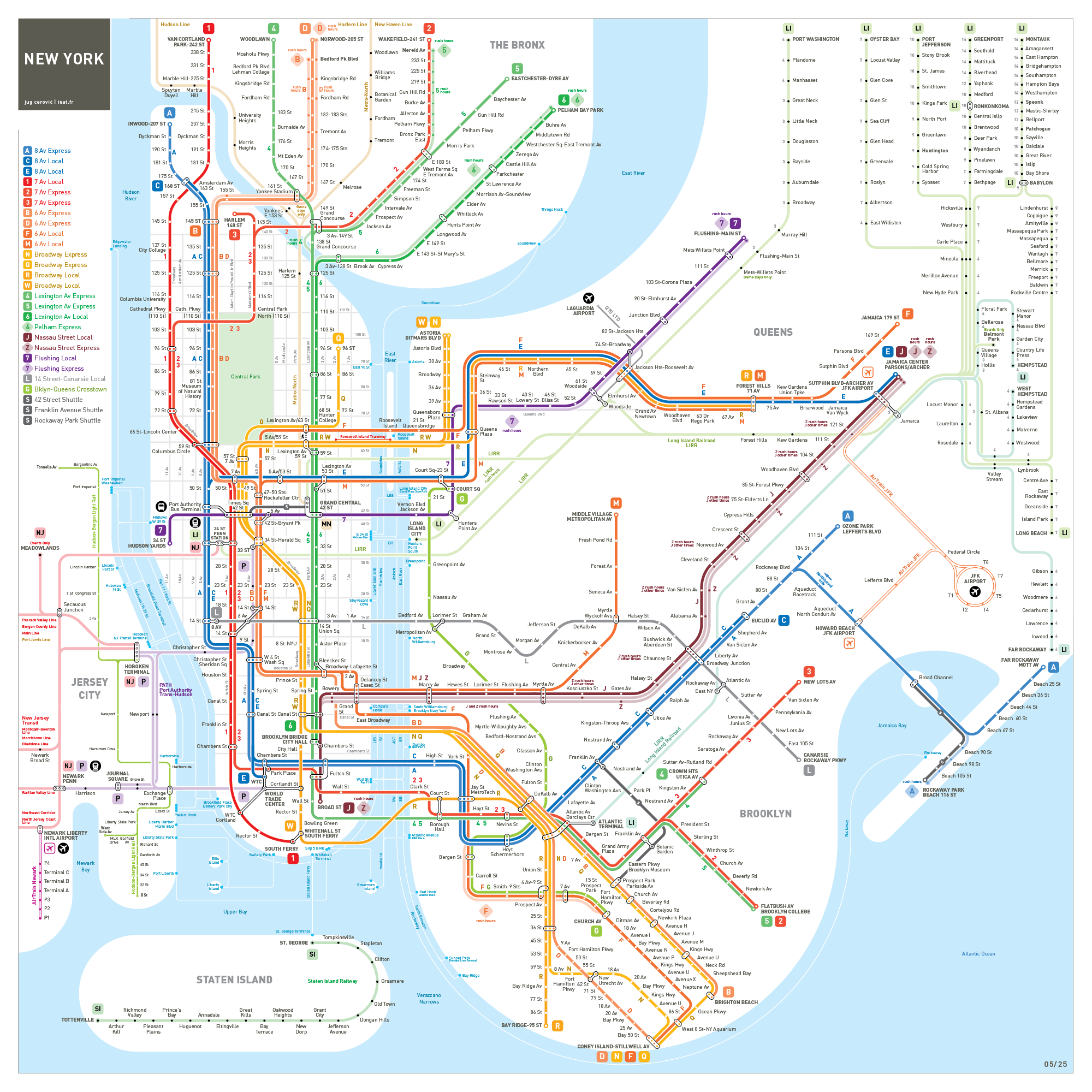 New York metro map