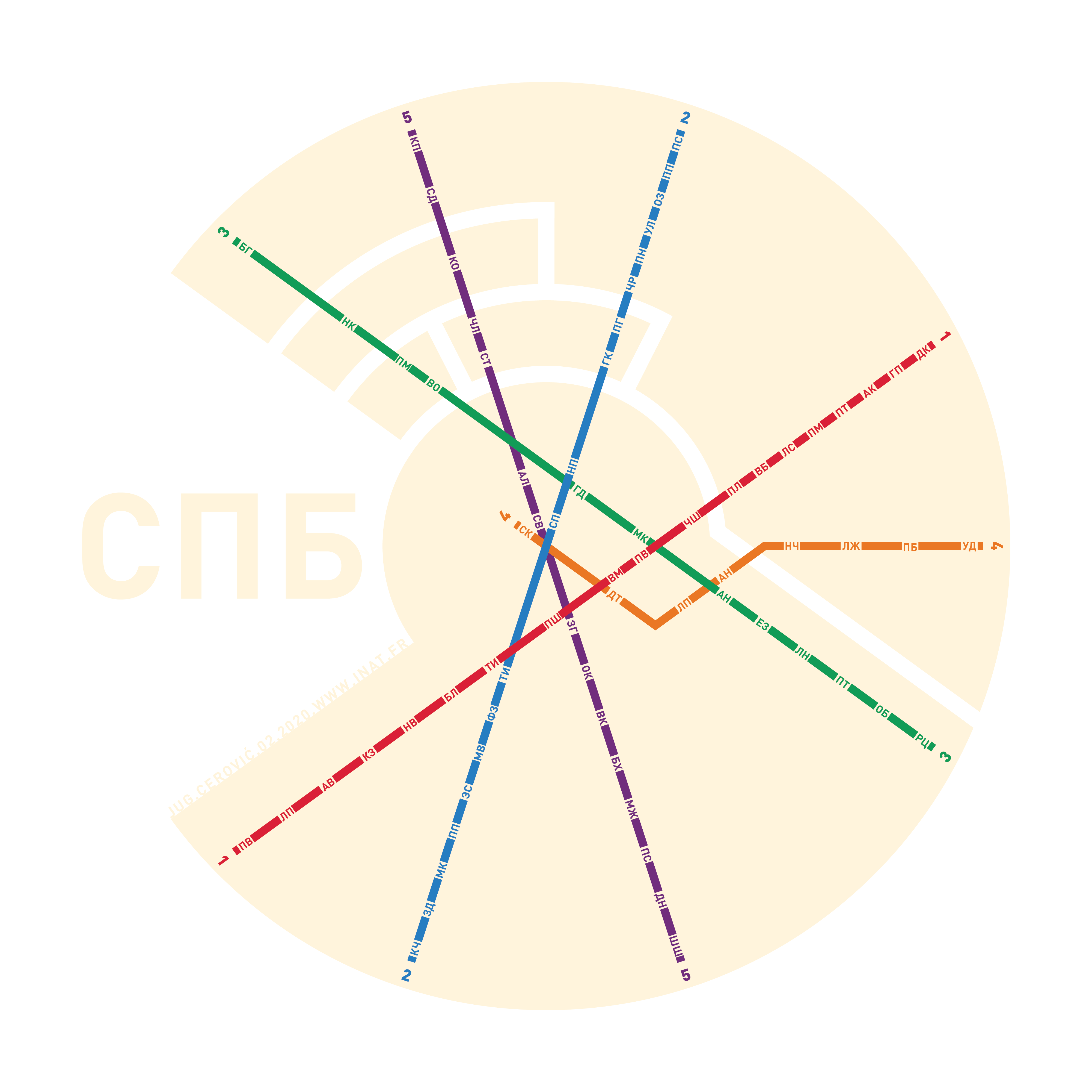 Saint Petersburg metro map