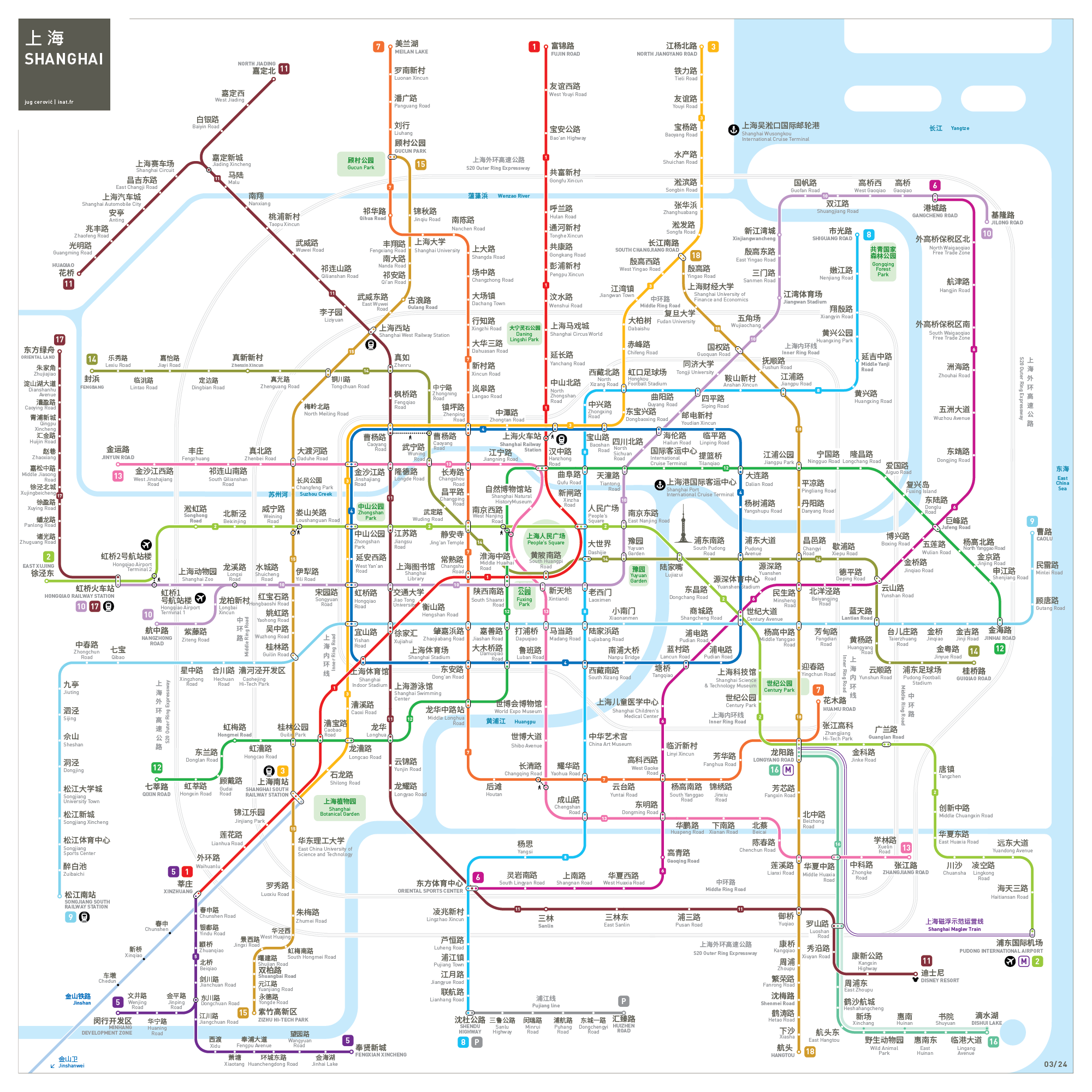Shanghai metro map