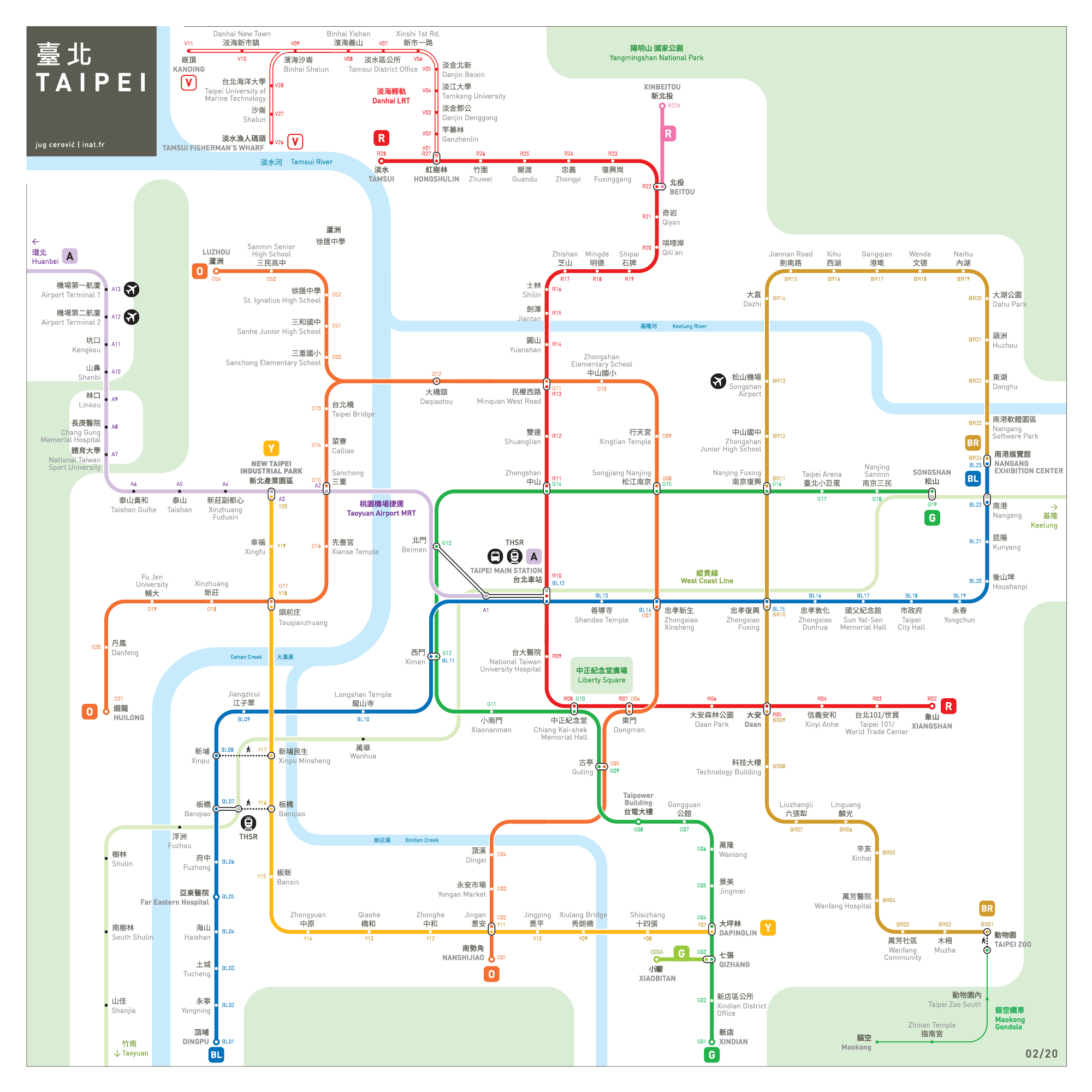 Taipei metro map