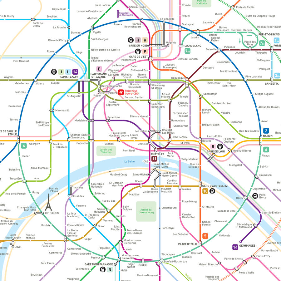 paris metro map