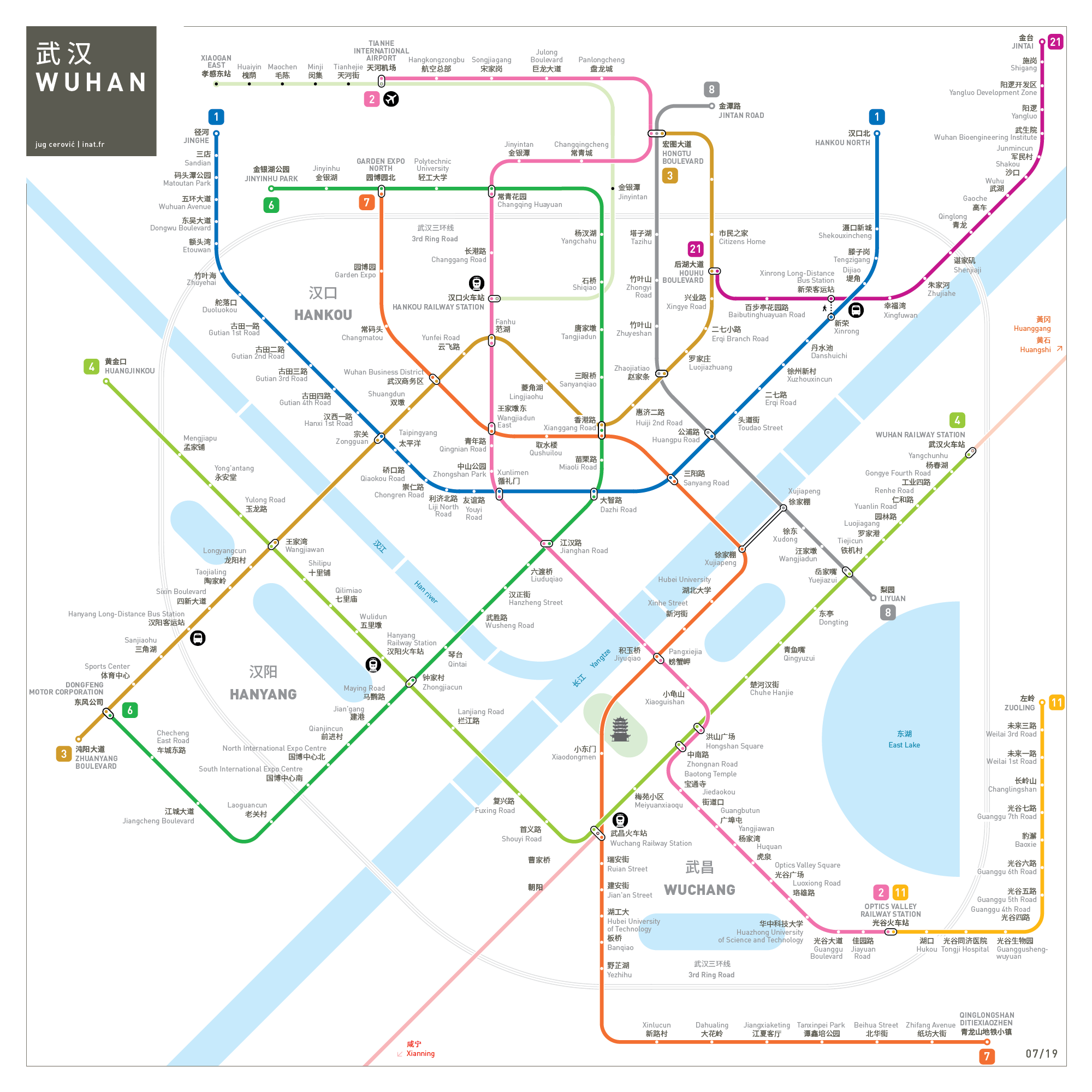 Wuhan metro map