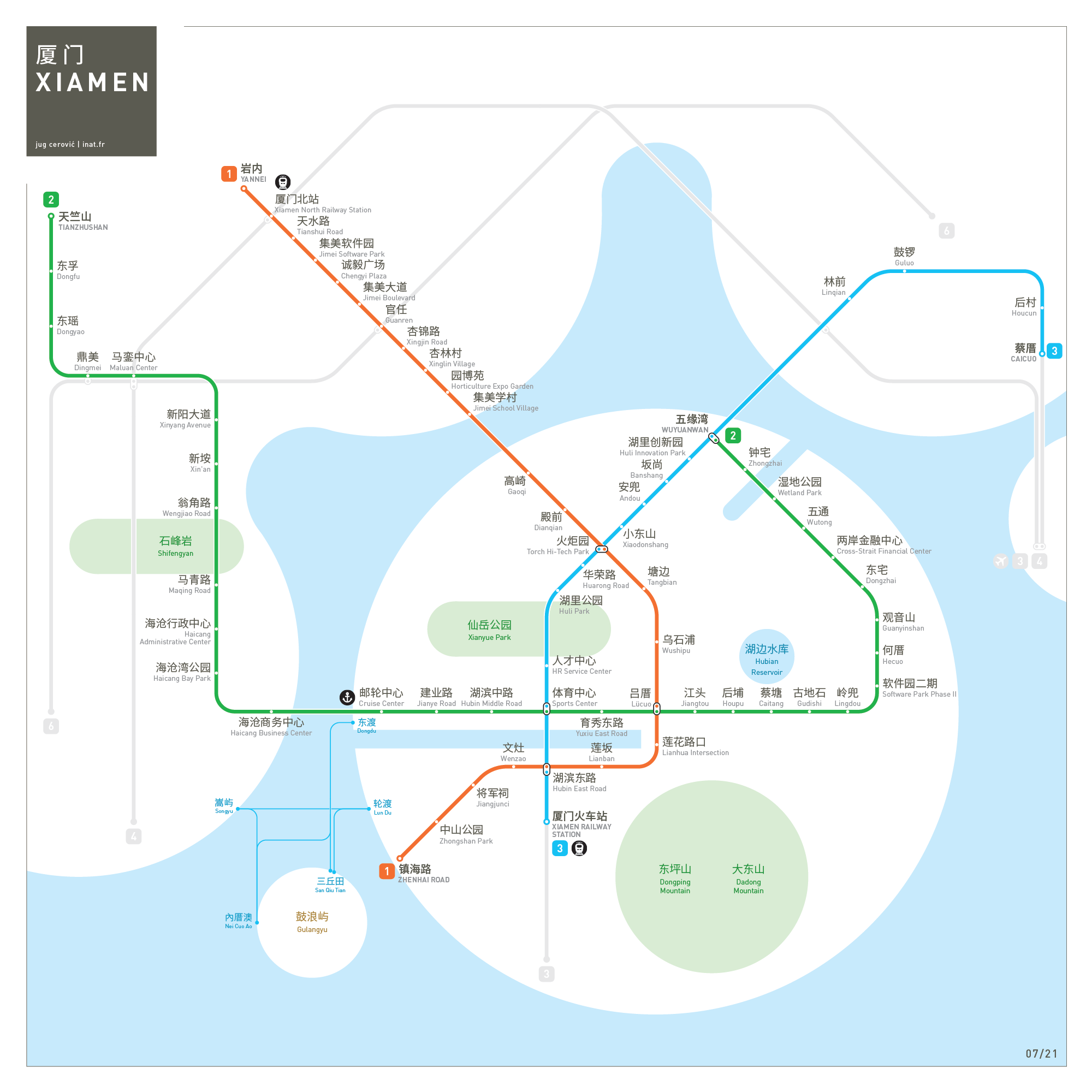 Xiamen metro map