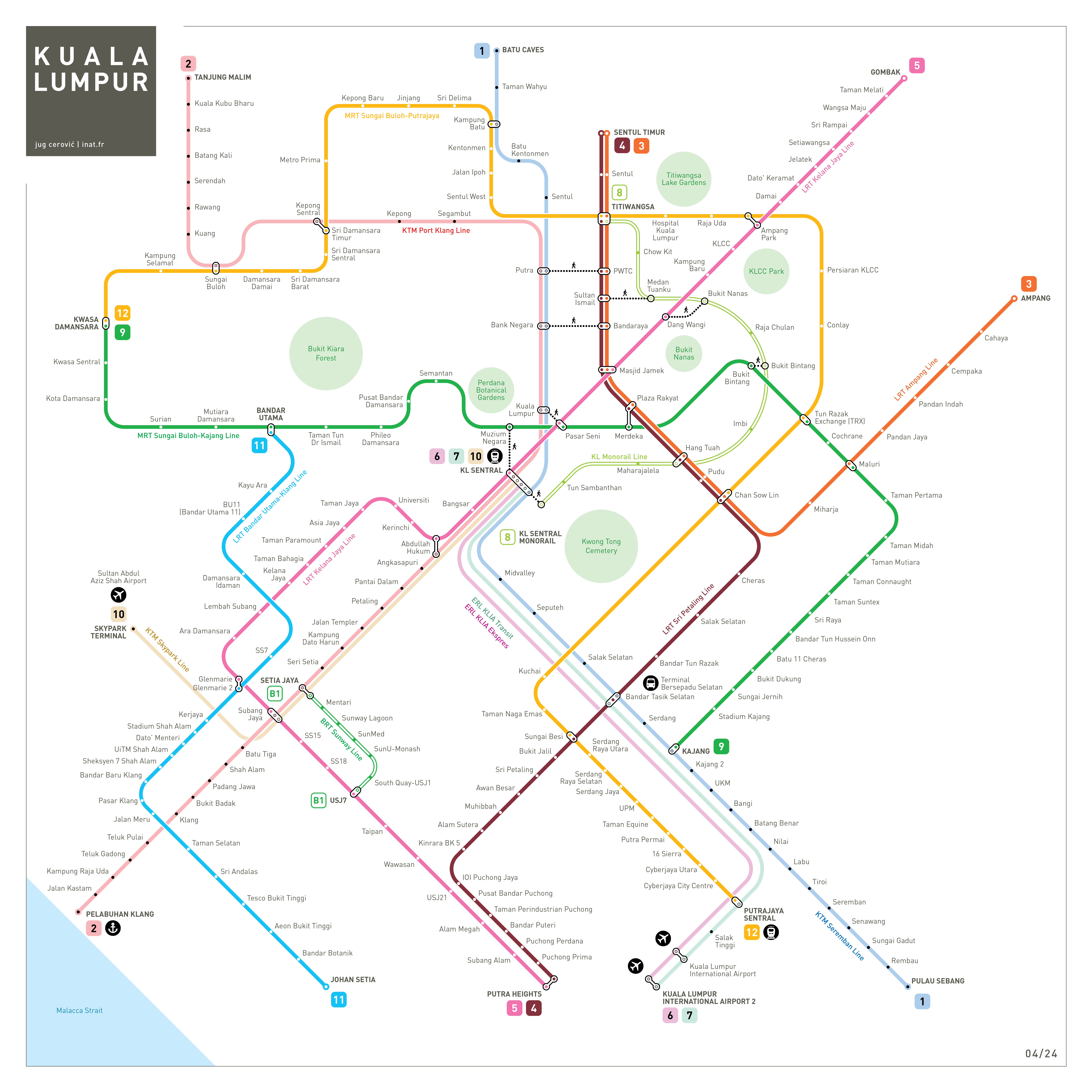 Kuala Lumpur Subway Map - Bobbie Stefanie
